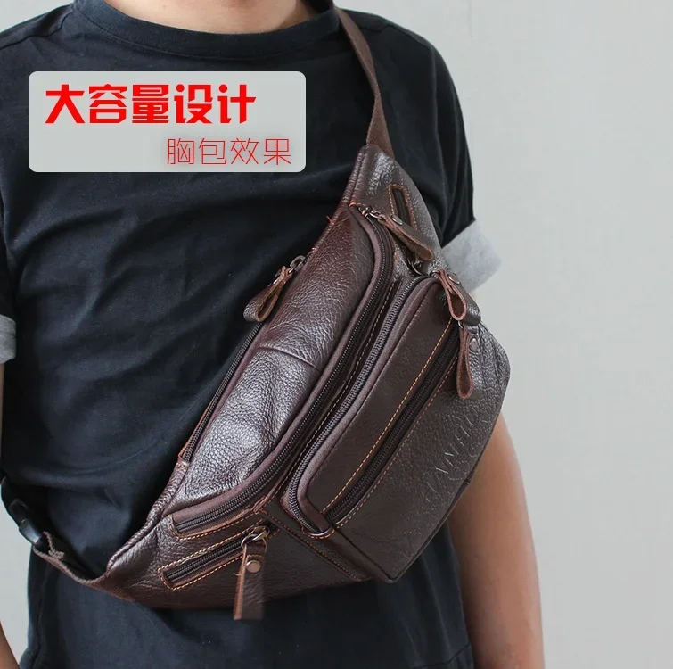 정품 쇠가죽 채찍으로 치다 가죽 허리 가방 남자 재미  - Running Gear To Hold Phone 리뷰 및 가격